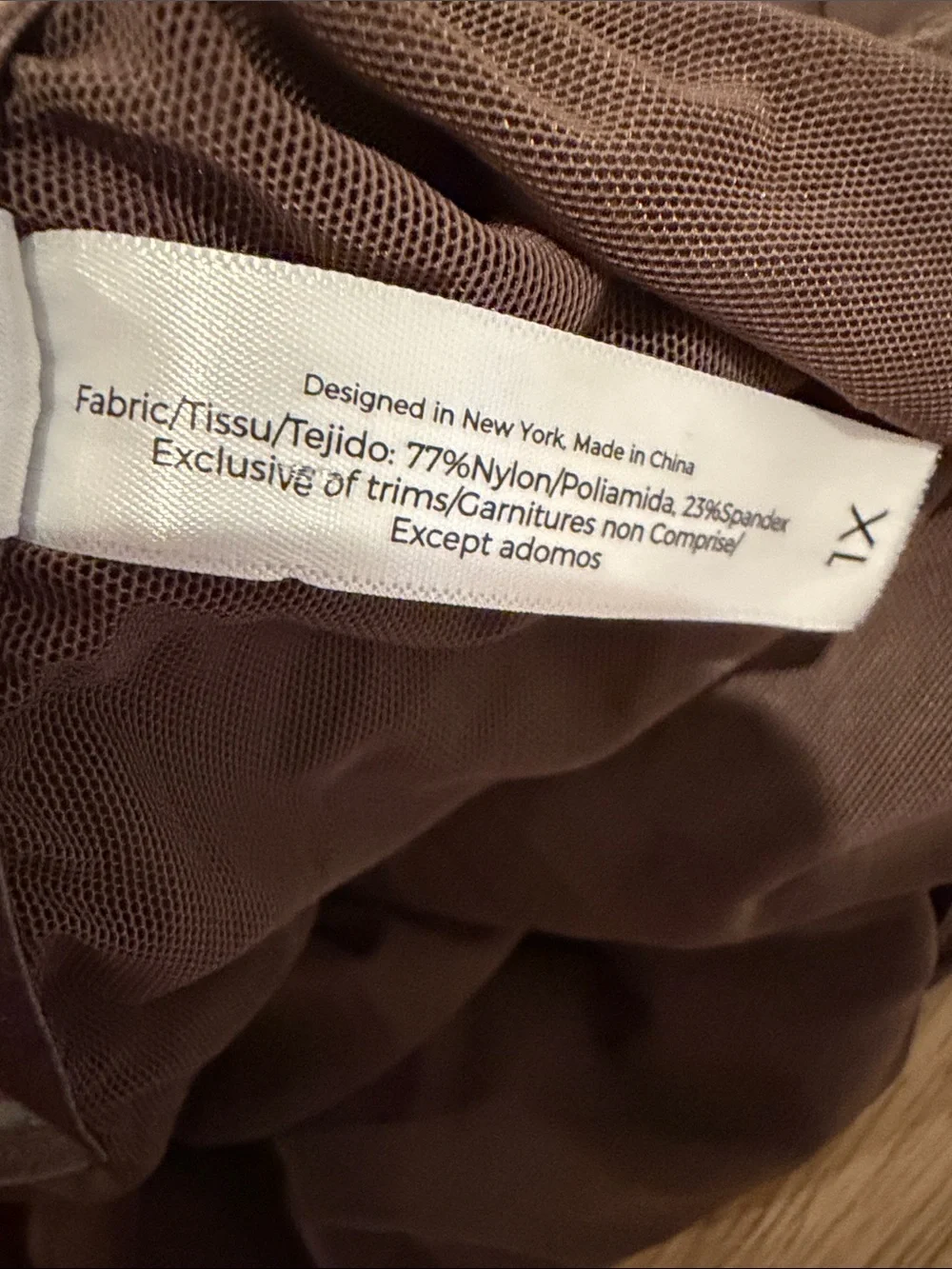 Nueskin Brown Bodysuit Size XL